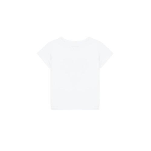 Girls' High Low Short Sleeve T-Shirt with Embroidered Logo