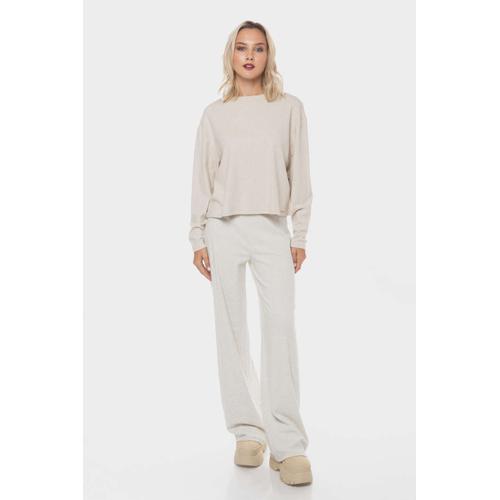 Women’s Elsa Trousers with Elastic Waist and Side Metal Logo