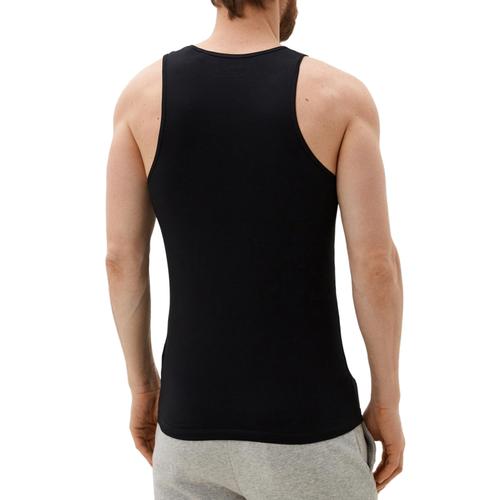 Men's Caleb Tank Top with Contrast Logo Print on Chest