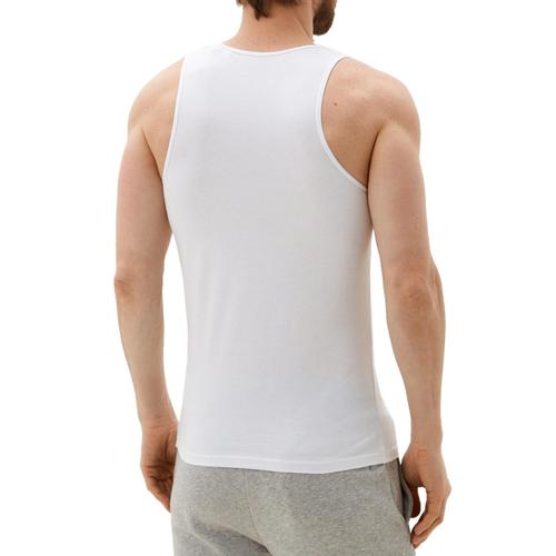Men's Caleb Tank Top with Contrast Logo Print on Chest