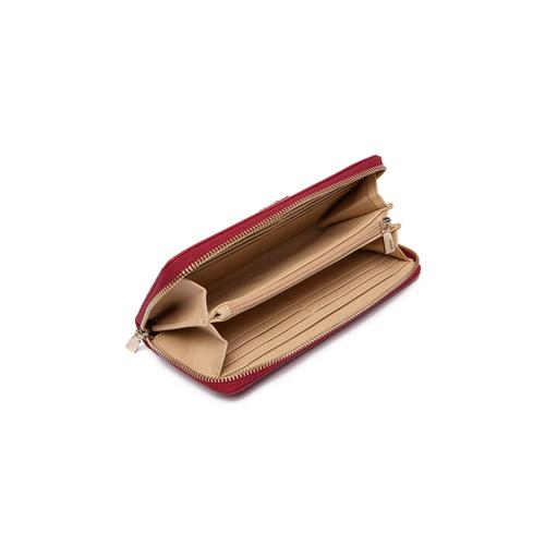 Women's Laurel Wallet with Zip Closure & Metal Details