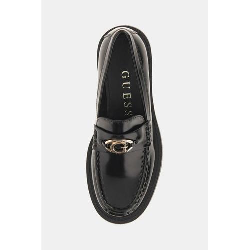 Women's Yanika Loafers with Patent Leather Surface and Thick Sole