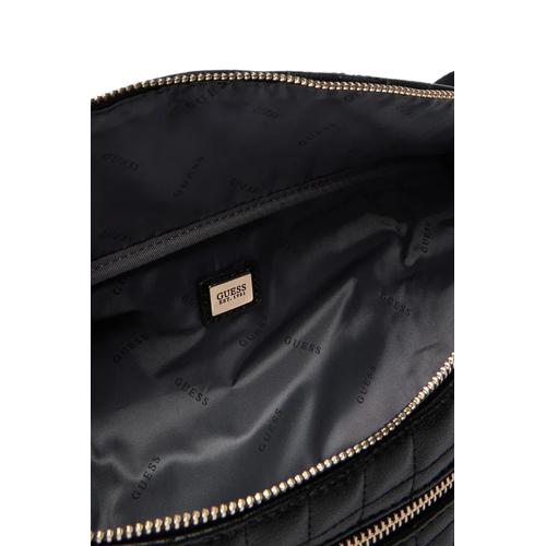 Women's Quilted Waist Bag with Double Zipper and Adjustable Strap