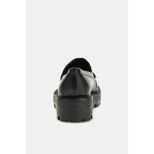 Women's Yanika Moccasins with Animal Print Details and Chunky Sole