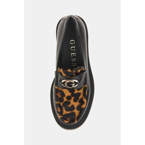 Women's Yanika Moccasins with Animal Print Details and Chunky Sole