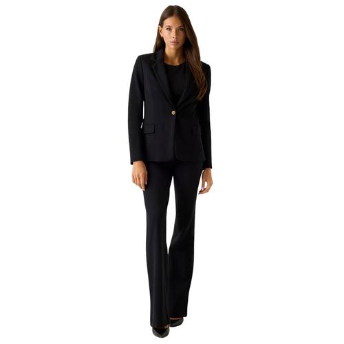 Women's Single-Breasted Blazer with Classic Notched Lap
