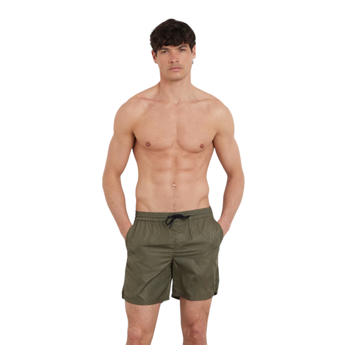 Herren Allover Logo Mid Rise reguläre Passform Badehose