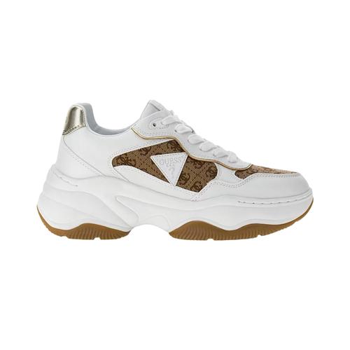 Women’s Hapyy4 Faux Leather Sneakers with 4G Logo & Crepe Sole