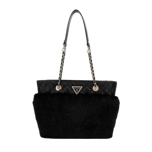 Women's Lise Shoulder Bag with Faux Fur Lining
