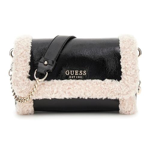 Women's Mini Crossbody Bag with Faux Fur & Magnetic Flap Closure