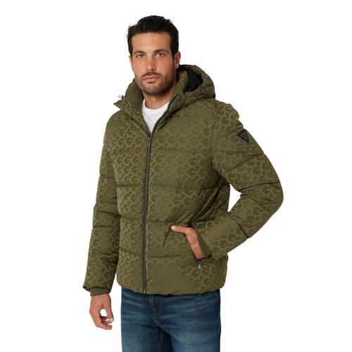 Herren Monogramm Steppjacke mit abnehmbarer Kapuze
