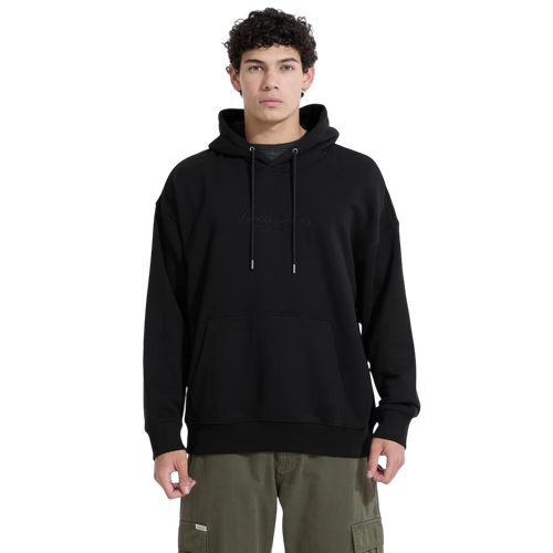 Herren Baumwoll-Hoodie mit Verstellbarem Kordelzug an der Kapuze