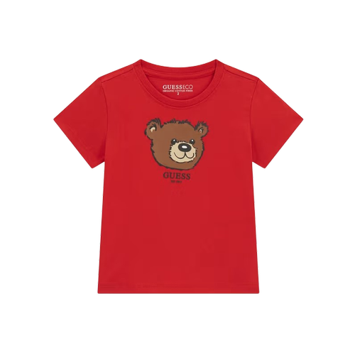 T-shirt décontracté pour enfant avec imprimé ours en peluche