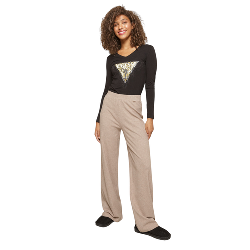 Women’s Elsa Trousers with Elastic Waist and Side Metal Logo