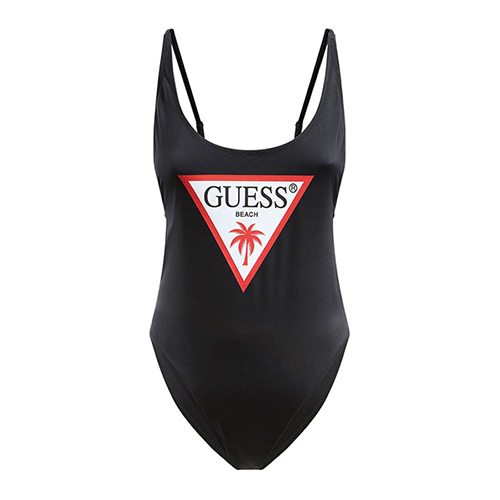 Guess Women's Front Logo One-Piece Swimsuit PN: E02J33LY00K - Picture 7 of 8