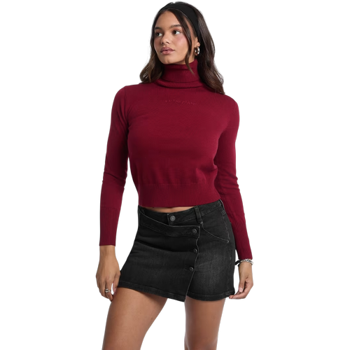 Women's Knitted Turtleneck Sweater with Long Sleeves