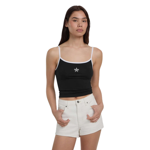 Women's Star Crop Sleeveless Top with Square Neckline