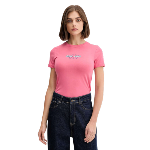 Women's Rounded Logo T-Shirt with Regular Fit