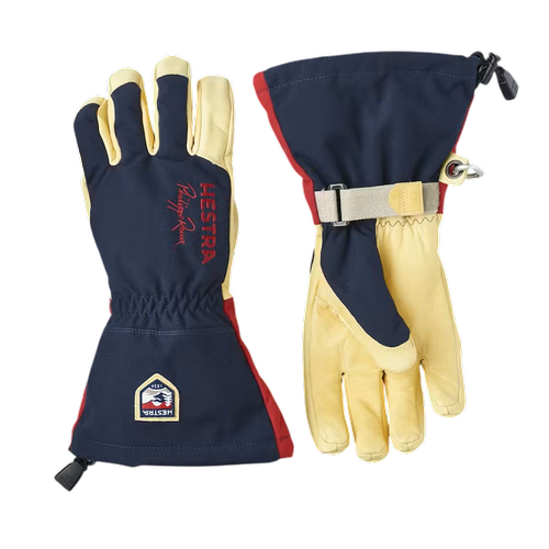 Unisex Ski Gloves Philippe Raoux - Navy-Υellow