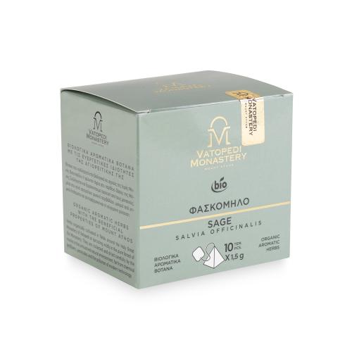 Organic Sage Tea with Aromatic Organic Herbs from Mount Athos (Salvia Officinalis) - 15g