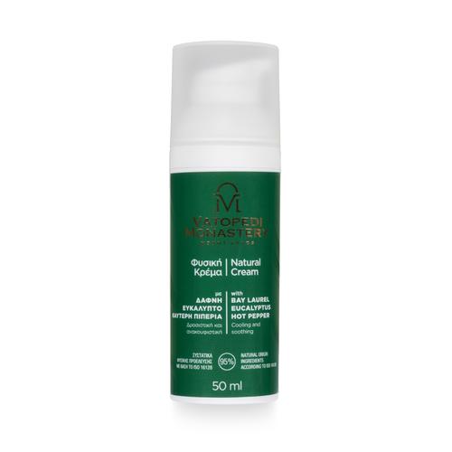 Natural Cream with Bay Laurel, Eucalyptus and Hot Pepper from Mount Athos  - 50ml