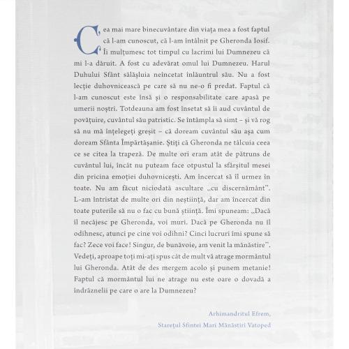 Viața Gherondei Iosif Vatopedinul - Copertă cartonată