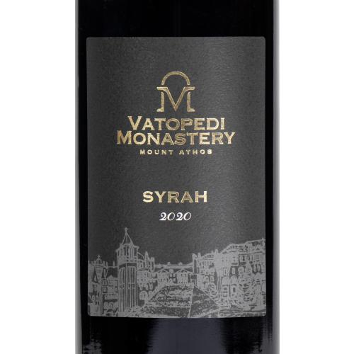 Red, Dry Wine from the Vineyard of Vatopedi Organically Grown - Syrah 2020 (750ml)