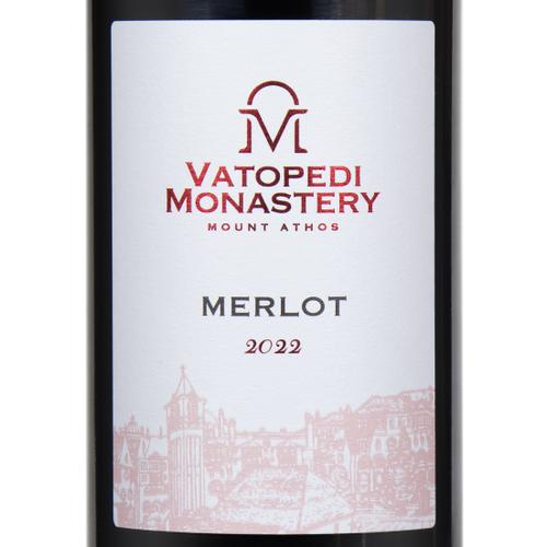 Red Wine from the Vineyard of Vatopedi Organically Grown - Merlot 2022 (750ml)