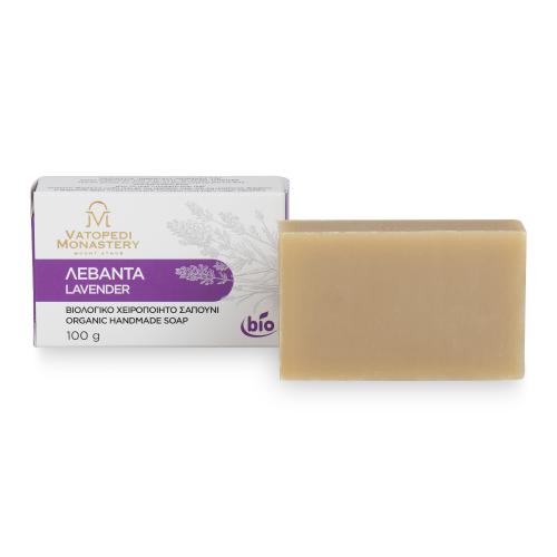 Organic Handmade Soap with Lavender from Mount Athos - 100g