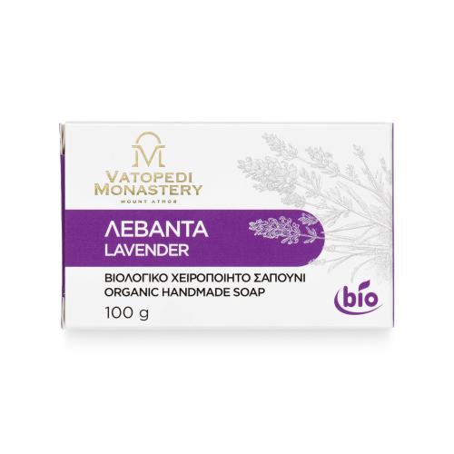 Organic Handmade Soap with Lavender from Mount Athos - 100g