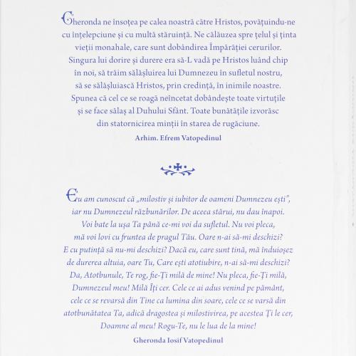 Mistagogia Rugăciunii după Gheronda Iosif Vatopedinul - Copertă cartonată