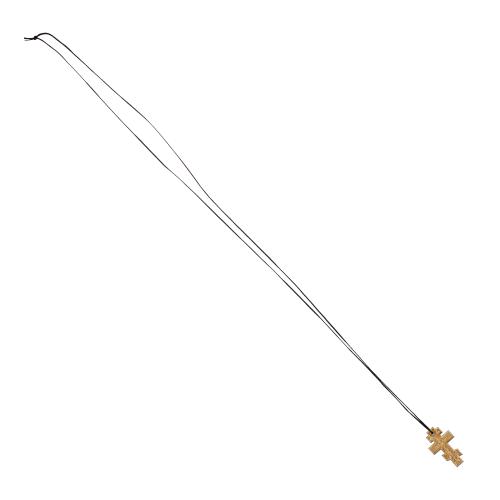 Wooden Cross Necklace Constantine the Great with Cord from Mount Athos