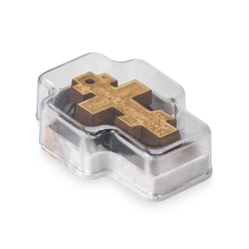 Wooden Cross Necklace Constantine the Great with Cord from Mount Athos