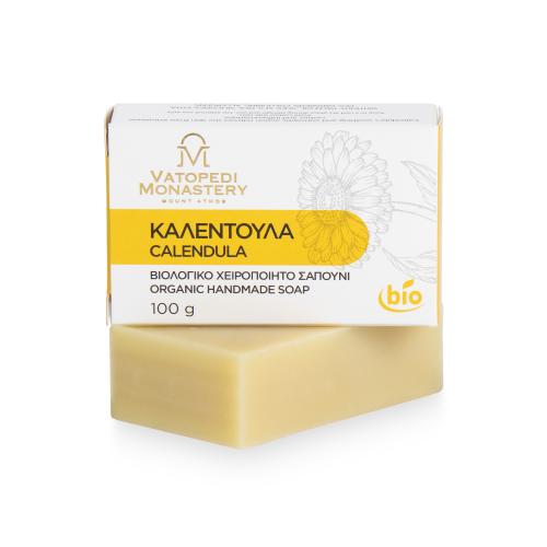 Organic Handmade Soap with Calendula from Mount Athos - 100g
