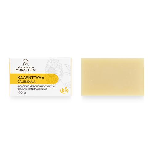 Organic Handmade Soap with Calendula from Mount Athos - 100g