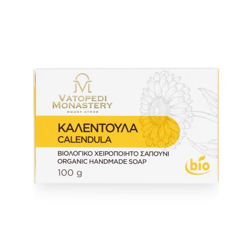Organic Handmade Soap with Calendula from Mount Athos - 100g
