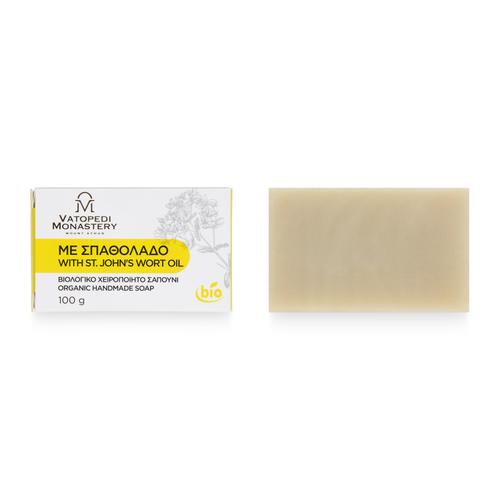 Organic Handmade Soap with st. John’s Wort Oil from Mount Athos - 100g