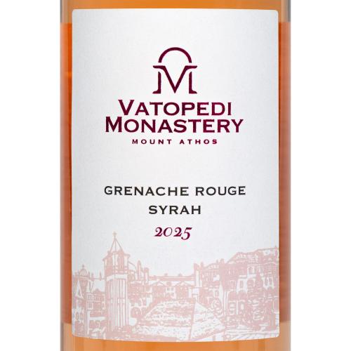 Rosé Wine from the Vineyard of Vatopedi Organically Grown - Grenache Rouge Syrah 2025 (750ml)