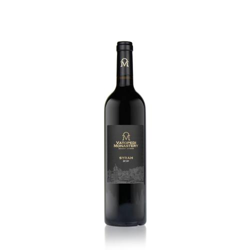 Vino rosso secco del vigneto di Vatopedi Coltivato biologicamente - Syrah 2021 (750ml)
