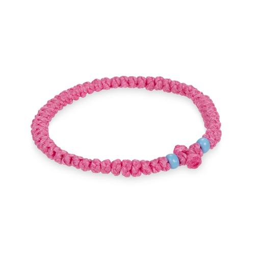 Handmade Pink Prayer Rope with 33 Prayer Knots