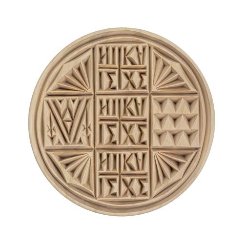 Handmade Carved Holy Bread Seal from Mount Athos - 14 cm