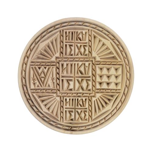 Handmade Carved Holy Bread Seal from Mount Athos - 17,5 cm