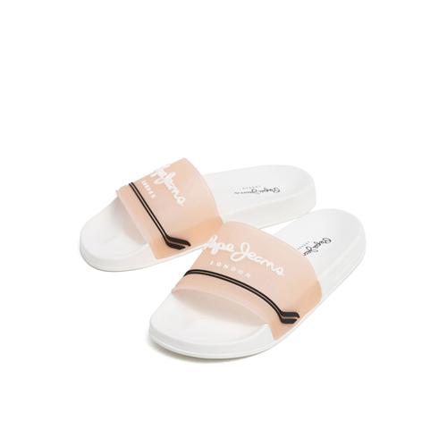 Women’s Anatomical Sliders with Transparent TPU Upper