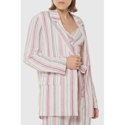 Women's Delilah Striped Single-Button Blazer Jacket