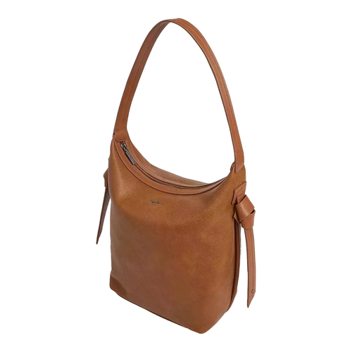 Women's Caddy Code Shoulder Bag with Zip Closure & Embossed Logo