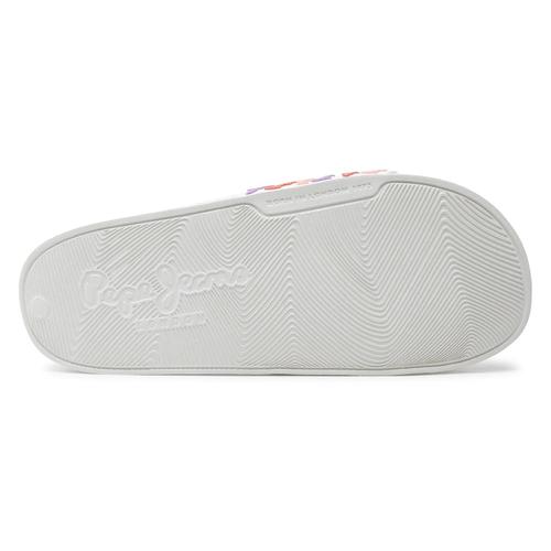 Women’s Slides with Anatomical Sole and Logo Strap Pattern