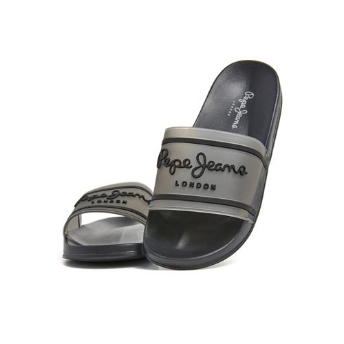 Women’s Translucent Slides with Anatomical Sole and Embossed Logo