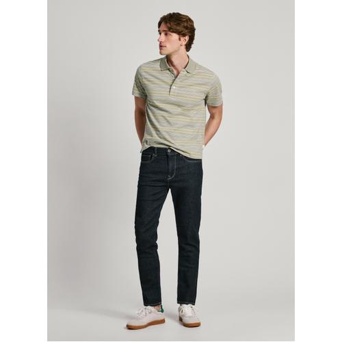 Men's Hatch Slim Fit Mid-Rise Jeans with Worn Effect Details