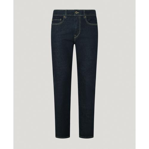 Men's Hatch Slim Fit Mid-Rise Jeans with Worn Effect Details