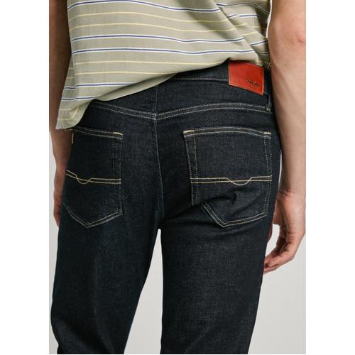 Men's Hatch Slim Fit Mid-Rise Jeans with Worn Effect Details